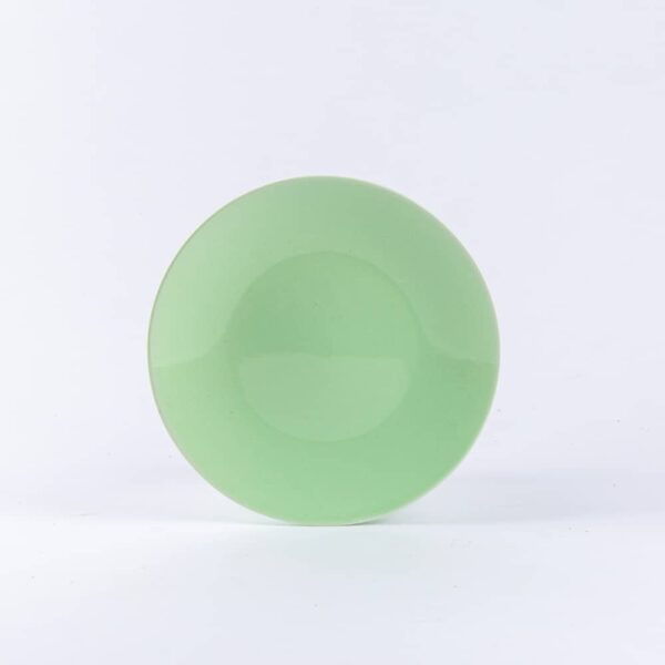 assiette-a-dessert-ronde-vert-porcelaine