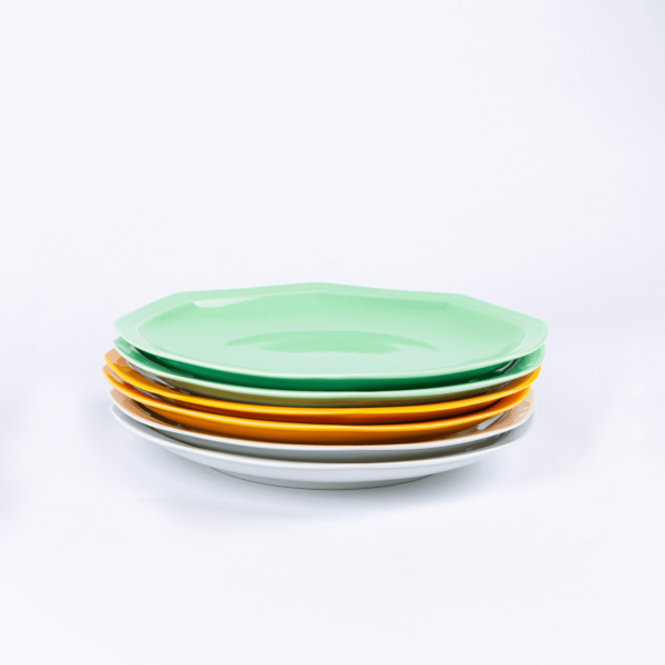 PACK trio couleur assiettes à dessert octogonales ogre la fabrique