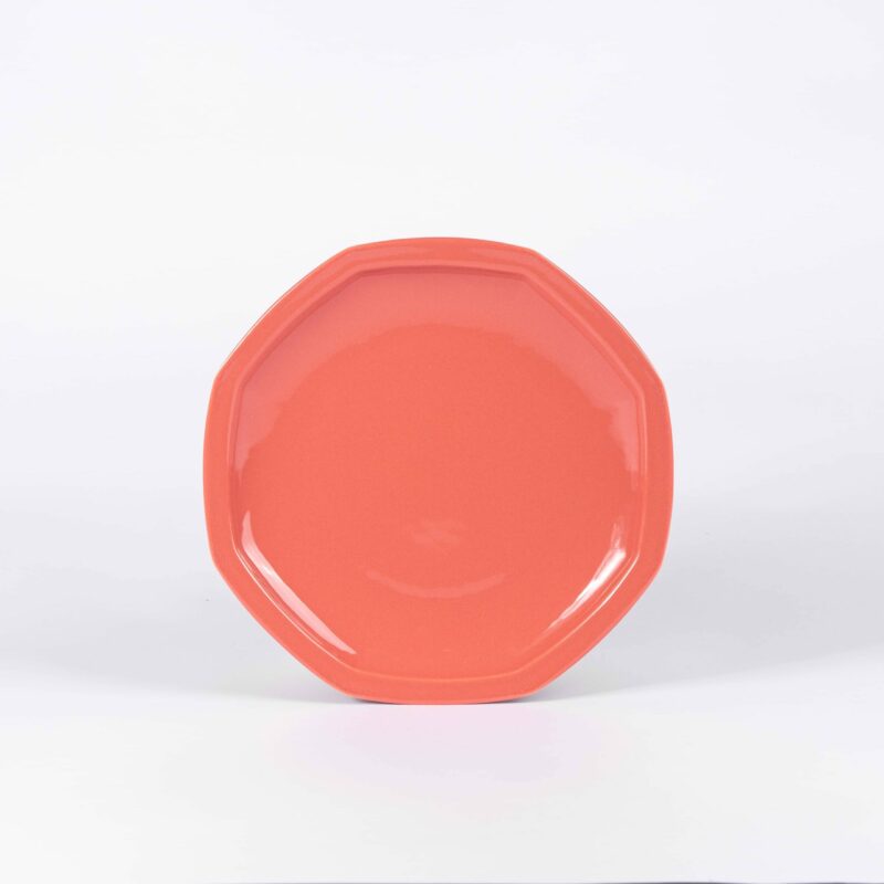 pack de 6 assiette en porcelaine octogonales