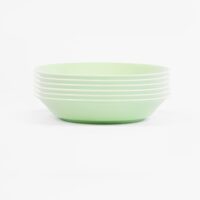 pack-de-6-assiettes-creuse-vert-ronde