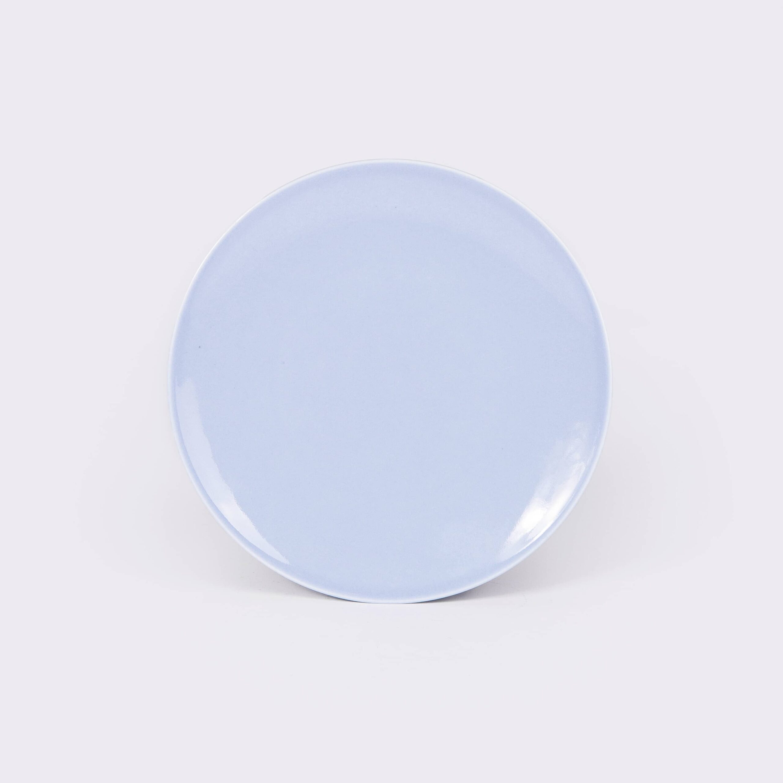 Assiette en Carton Ronde Festonnée Bleu Pastel