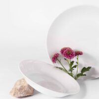 assiette creuse porcelaine de limoges ronde
