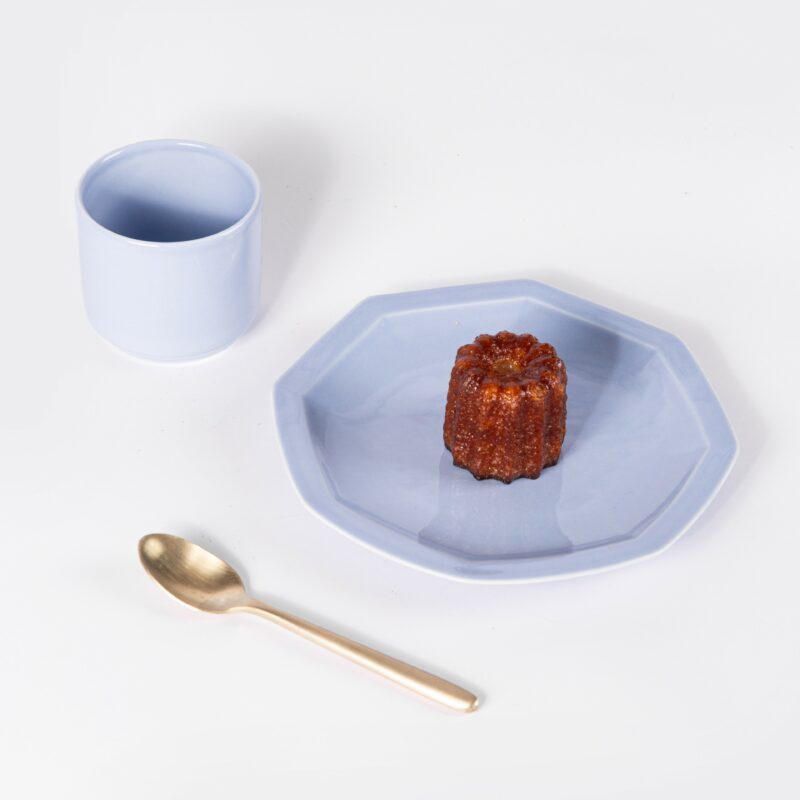 set timbale et assiette à dessert