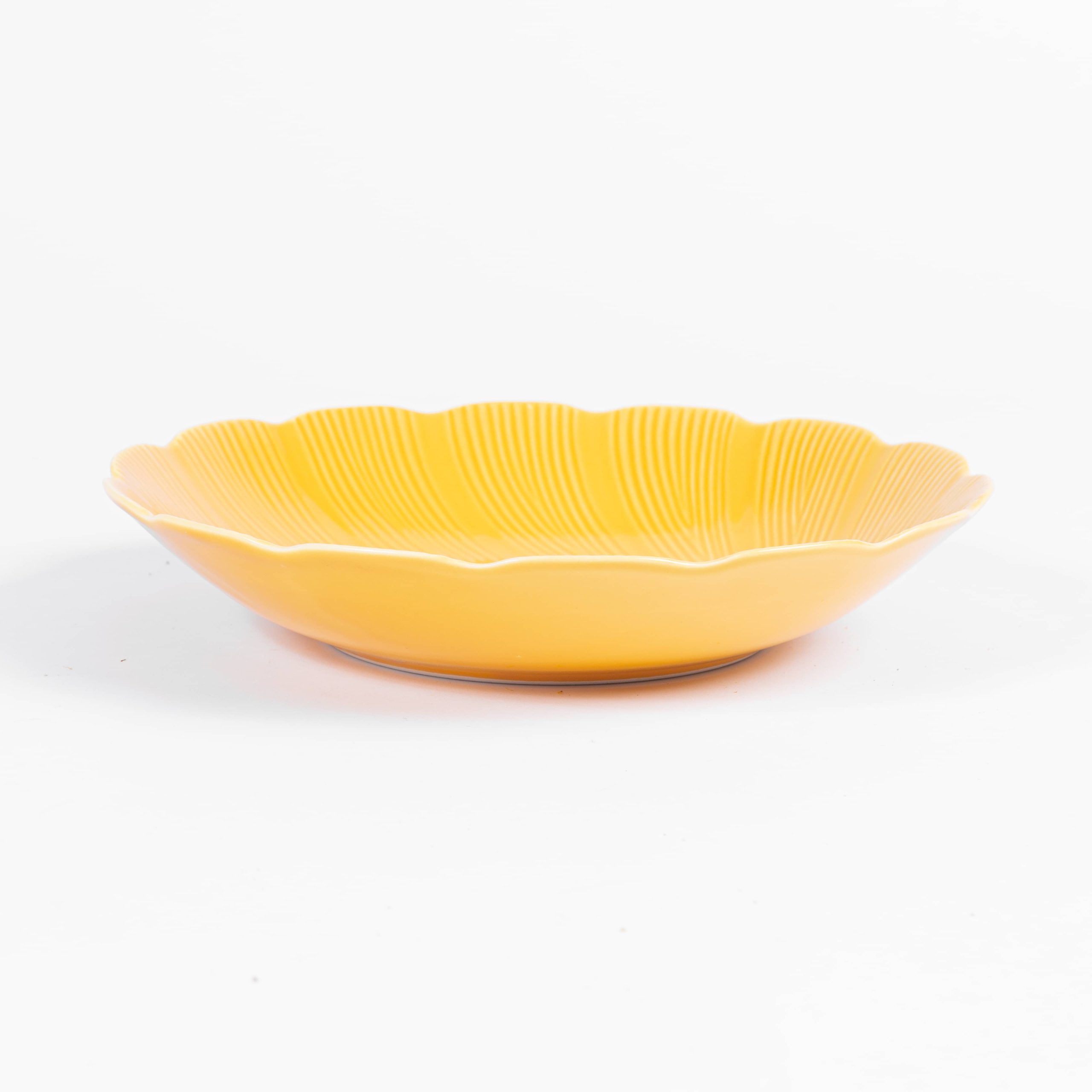 Assiette creuse porcelaine jaune tahiti 220mm - OGRE La Fabrique 2