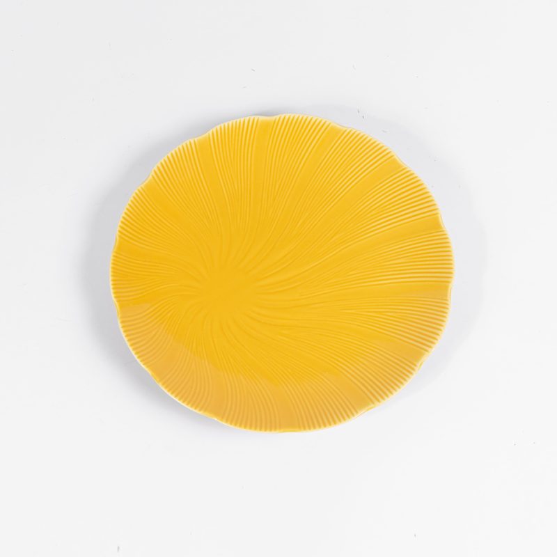 assiette-plate-jaune