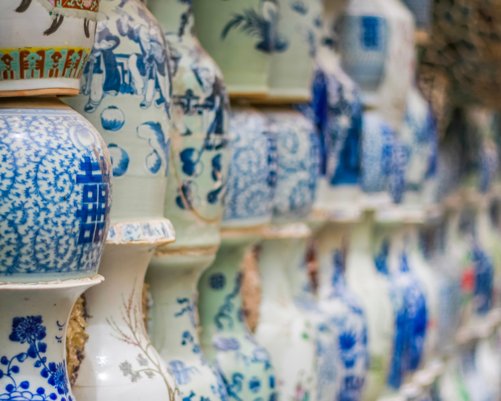 Porcelaine chinoise bleue blanche histoire de la porcelaine